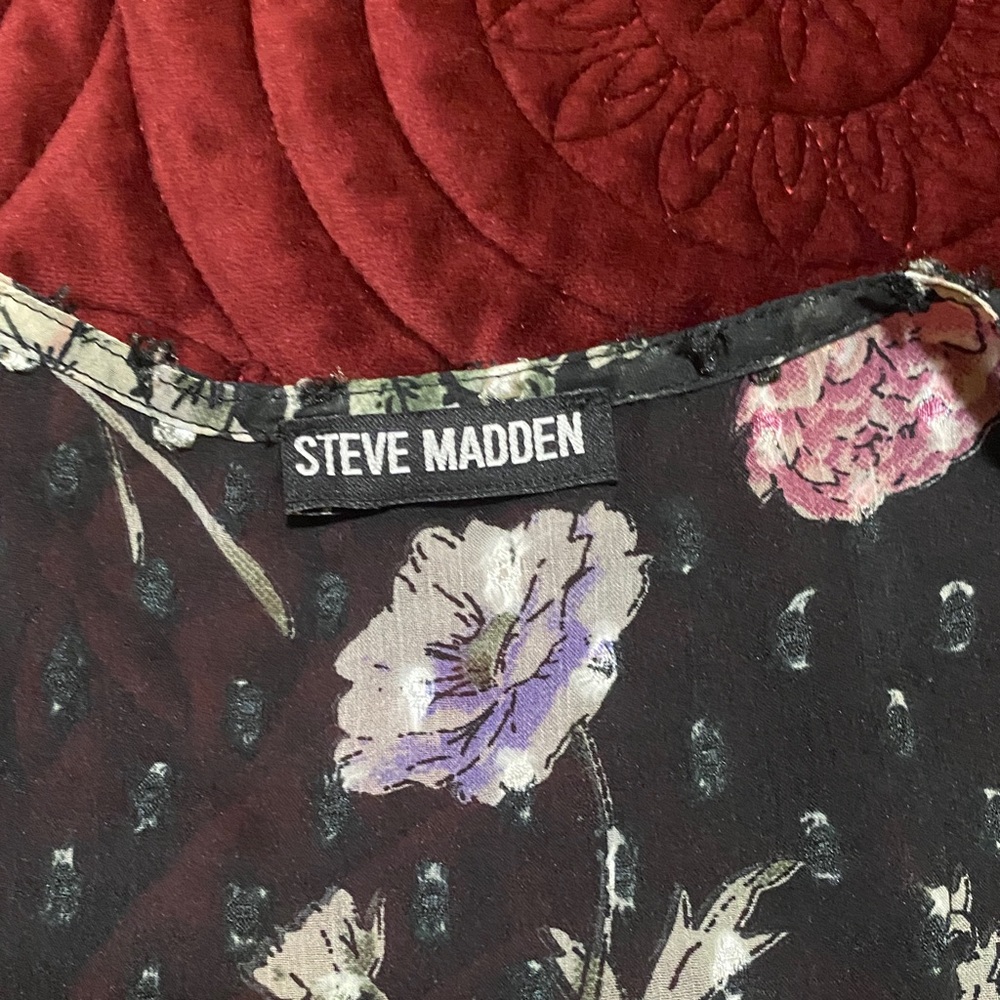 Steve Madden Floral Sheer Kimono Cardigan. Fits Small-Medium.  NWOT - Picture 5 of 5